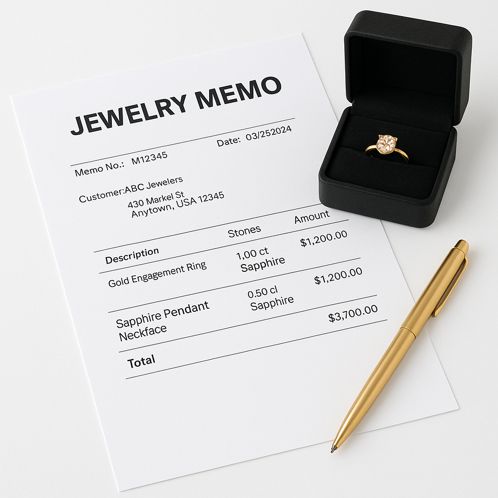 Jewelry Memo Software